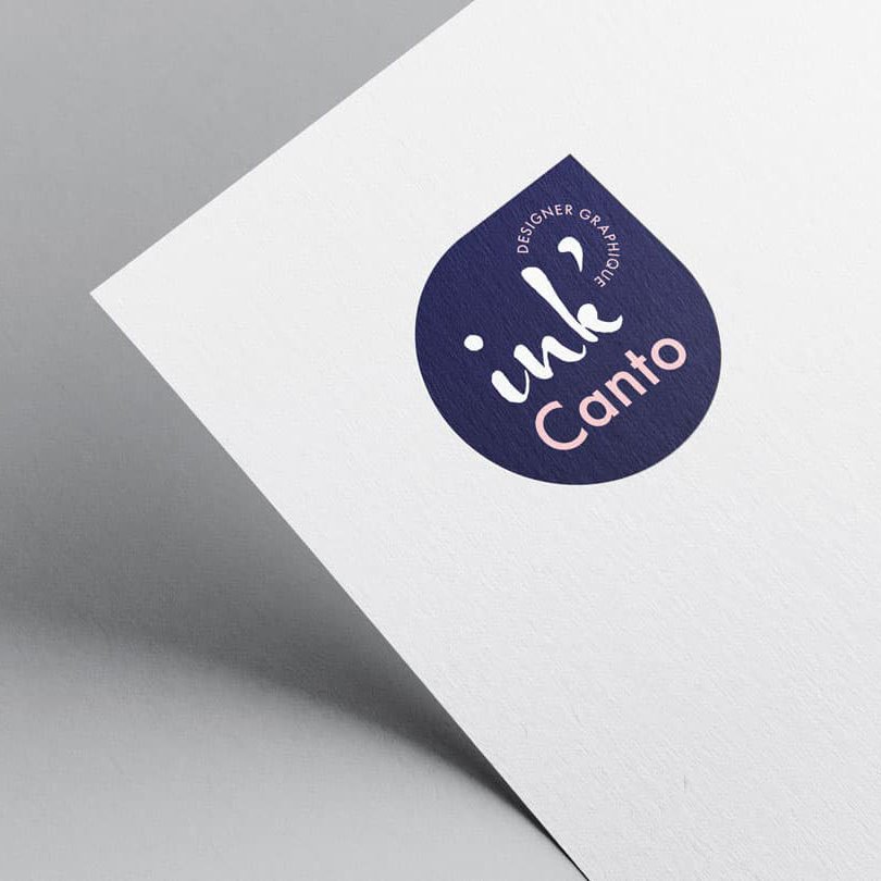 exemple de branding avec logo INK'CANTO sur papier à entête
