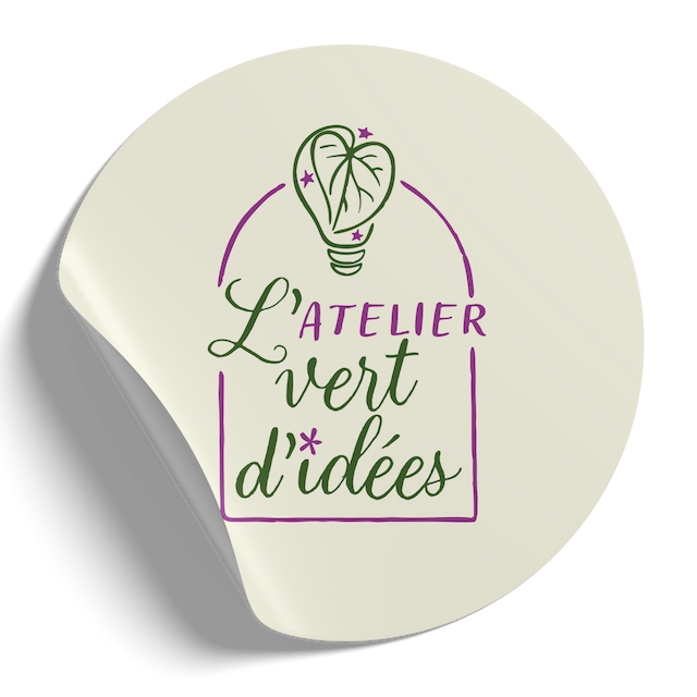 logo sur sticker pour illustrer la prestation d'identité visuelle stratégique