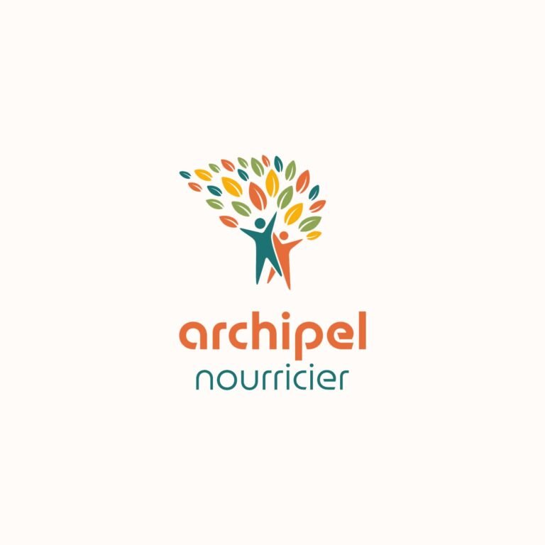 Logo de l’association Archipel Nourricier conçu dans le cadre d’une identité visuelle