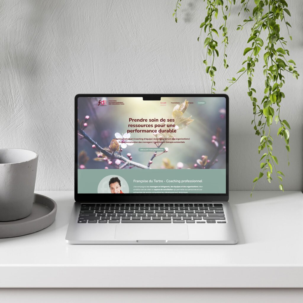 Création d’un site vitrine WordPress pour Françoise du Tertre, spécialisé dans le coaching professionnel et l’accompagnement des managers