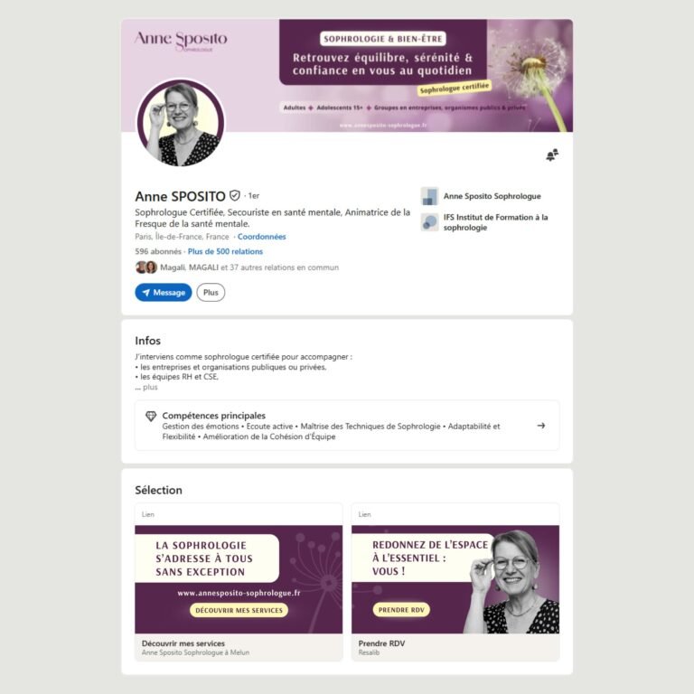 Kit LinkedIn professionnel permettant de renforcer la visibilité et la crédibilité d’une activité en ligne